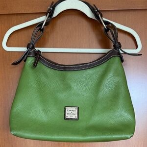 Dooney & Bourke Green Pebble Leather Shoulder Bag